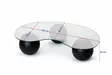 Soffbord Nordure Sphere Svart Härdat Glas 120x30x70 cm - Soffbord - 8684283100019 - 6