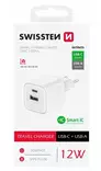 Nätadapter 12W 1x USB-C + 1x USB-A - Nätladdare - 8595217485549 - 2