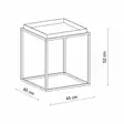 Soffbord Hanah Home Shb018B Taupe Metall 45x45x52 cm - Soffbord - 8684283715169 - 5
