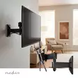 Tilt och vridbart TV väggfäste | 10 - 32 " | Maximal skärmvikt som stöds: 30 kg | Går att tilta | Roterbar | Minsta väggdistans: 68 mm | Maximalt väggavstånd: 370 mm | 3 Ledpunkt(er) | Stål | Svart - TV-stativ - 5412810310739 - 5