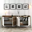 Konsolbord Hanah Home Venedik Valnöt Vit Spånskiva 180x78x35 cm - Byråer och skåp - 8683342719179 - 4