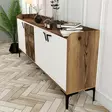 Konsolbord Hanah Home Venedik Valnöt Vit Spånskiva 180x78x35 cm - Byråer och skåp - 8683342719179 - 5