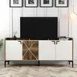 Konsolbord Hanah Home Venedik Valnöt Vit Spånskiva 180x78x35 cm - Byråer och skåp - 8683342719179 - 6