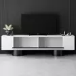 TV-bänk Hanah Home Bohem Vit Svart Spånskiva 180x50x30 cm - TV-bänkar - 8684283557189 - 4