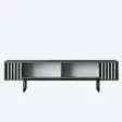 TV-bänk Hanah Home Chrome Line Antracit Svart Spånskiva 180x30x48 cm - TV-bänkar - 8684283575329 - 7