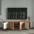 TV-bänk Hanah Home Diana Beige Valnöt Spånskiva 180x50x33 cm - TV-bänkar - 8684283678839 - 5