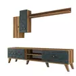 TV-bänk Hanah Home Class S Valnöt Spånskiva 180x44x35 cm - TV-bänkar - 8681875184389 - 1