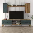 TV-bänk Hanah Home Class S Valnöt Spånskiva 180x44x35 cm - TV-bänkar - 8681875184389 - 5