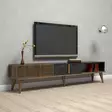 TV-bänk Hanah Home Milan Valnöt Svart Spånskiva 180x40x35 cm - TV-bänkar - 8683342170079 - 3