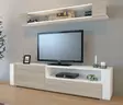 TV-bänk Hanah Home Arya Vit Spånskiva 180x44x31,5 cm - TV-bänkar - 8681181980149 - 2