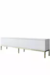TV-bänk Hanah Home Lord Vit Guld Spånskiva 180x47x30 cm - TV-bänkar - 8684282484059 - 1