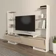 TV-bänk Hanah Home Ava Vit Ek Spånskiva 183,6x140x31,7 cm - TV-bänkar - 8683743959709 - 3