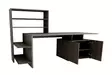 Skrivbord Hanah Home Melis Valnöt Antracit Spånskiva 146,3x73,8x60 cm - Skrivbord - 8682870728479 - 1