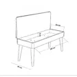 Hallmöbel Hanah Home Multilux Form 1048 Sonomo Mörkblå Spånskiva 95x111x36 cm - Möbler - 8683742502319 - 13