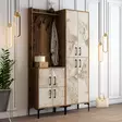 Hallmöbel Hanah Home Berlin BA Valnöt Vit Marmormönster Spånskiva 120x200x35 cm - Hallskåp - 8683342170239 - 3