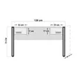 Skrivbord Hanah Home COSMO TKM.10 Furu Spånskiva 139x60x75 cm - Skrivbord - 8683742034919 - 12