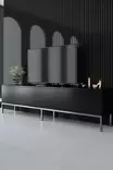 TV-bänk Hanah Home Lord Svart Silver Spånskiva 180x47x30 cm - TV-bänkar - 8684282484219 - 2