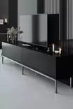 TV-bänk Hanah Home Lord Svart Silver Spånskiva 180x47x30 cm - TV-bänkar - 8684282484219 - 4
