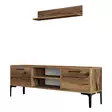 TV-bänk Hanah Home Riga Valnöt Spånskiva 140x48x30 cm - TV-bänkar - 8683742130529 - 1