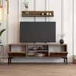 TV-bänk Hanah Home Riga Valnöt Spånskiva 140x48x30 cm - TV-bänkar - 8683742130529 - 4