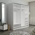Garderob Hanah Home Kale Vit Antracit Spånskiva 180x210x52 cm - Garderober - 8683742562269 - 5