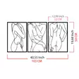 Väggdekor Metall Wallity Sexy Lady Black Metall 103x50 cm - Dekorationer, prydnadsföremål - 8683743680689 - 6