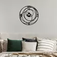 Väggklocka Wallity Svart Metall 49x49 cm - Väggklockor - 8683742829799 - 4
