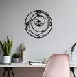 Väggklocka Wallity Svart Metall 49x49 cm - Väggklockor - 8683742829799 - 2