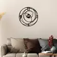 Väggklocka Wallity Svart Metall 49x49 cm - Väggklockor - 8683742829799 - 3