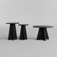 Soffbord Hanah Home Mushroom 3 Svart Spånskiva 60x40x60 40x50x40 30x45x30 cm - Soffbord - 8684282515319 - 3