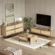 Vardagsrumsmöbelset Hanah Home ON20SU Ek Spånskiva 160x45x35,5 90x37,6x60 160x74,3x44,5 cm - Möbler - 8684283262939 - 3