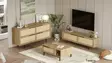 Vardagsrumsmöbelset Hanah Home ON20SU Ek Spånskiva 160x45x35,5 90x37,6x60 160x74,3x44,5 cm - Möbler - 8684283262939 - 4