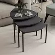 Nestingbord Hanah Home Lenny Antracit Spånskiva 45x45x45 45x40x45 45x35x45 cm - Sidobord och extrabord - 8683742465799 - 3