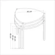 Nestingbord Hanah Home Lenny Antracit Spånskiva 45x45x45 45x40x45 45x35x45 cm - Sidobord och extrabord - 8683742465799 - 7