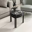 Nestingbord Hanah Home Lenny Antracit Spånskiva 45x45x45 45x40x45 45x35x45 cm - Sidobord och extrabord - 8683742465799 - 4