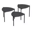 Nestingbord Hanah Home Lenny Antracit Spånskiva 45x45x45 45x40x45 45x35x45 cm - Sidobord och extrabord - 8683742465799 - 6