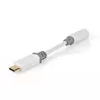 USB-C Adapter | USB 2.0 | USB-C Hane | 3.5 mm Hona | 0.10 m | Rund | Guldplaterad | PVC | Vit | Låda - Dator och nätverk - 5412810336609 - 1