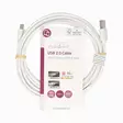USB-kabel | USB 2.0 | USB-A Hane | USB-C Hane | 15 W | 480 Mbps | Nickelplaterad | 3.00 m | Rund | PVC | Svart | Label - Nedis produkter - 5412810481149 - 66