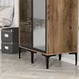Garderob Hanah Home Kumsal PR Valnöt Antracit Spånskiva 80x47,5x201,4 cm - Garderober - 8684282088929 - 5