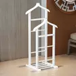 Klädhängare Hanah Home Beta Double Vit Massivt Trä 33,5x120x46 cm - Klädhängare - 8682870972889 - 2