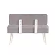 Bänk Hanah Home Vina 0701 Vit Grå Spånskiva 110x82,5x40 cm - Möbler - 8683742499879 - 2