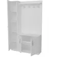 Hallmöbel Hanah Home Naturel Vit Spånskiva 110x180x31,8 cm - Hallskåp - 8681181980729 - 1