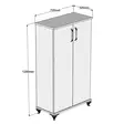 Skoskåp Hanah Home Ari Vit Spånskiva 72x120x32,5 cm - Skoskåp - 8681875808179 - 5