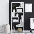 Bokhylla Hanah Home Prins Vit Spånskiva 60x150x15 cm - Bokhyllor - 8683743537129 - 2