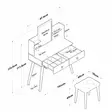 Sminkbord Hanah Home BJ102 Vit Spånskiva 103x111,8x40 cm - Toalettbord - 8683742031659 - 10