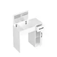 Sminkbord Hanah Home Inci Vit Spånskiva 74,2x107,5x37,6 cm - Toalettbord - 8681875796049 - 5
