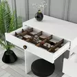 Sminkbord Hanah Home Lizbon 549 Vit Spånskiva 124x84,7x40 cm - Toalettbord - 8683743327249 - 6
