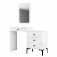 Sminkbord Hanah Home Lizbon 549 Vit Spånskiva 124x84,7x40 cm - Toalettbord - 8683743327249 - 1