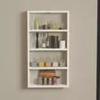 Vägghylla Hanah Home Quatro Vit Spånskiva 43,2x80x9 cm - Vägghyllor - 8684283517909 - 3