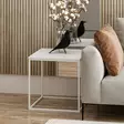 Sidobord Hanah Home Basak Vit Spånskiva 52x50x50 cm - Sidobord och extrabord - 8683742465669 - 4